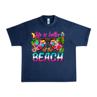 Navy life is better at the beach Urban Heavy Tee - texasbilliewilder