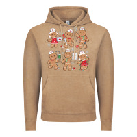 Vintage Coffee nurse gingerbread Vintage Hoodie - MaliasSmallBusiness