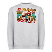 Heather Grey birthday diva Heavyweight Sweatshirt - RanaPortraitStore