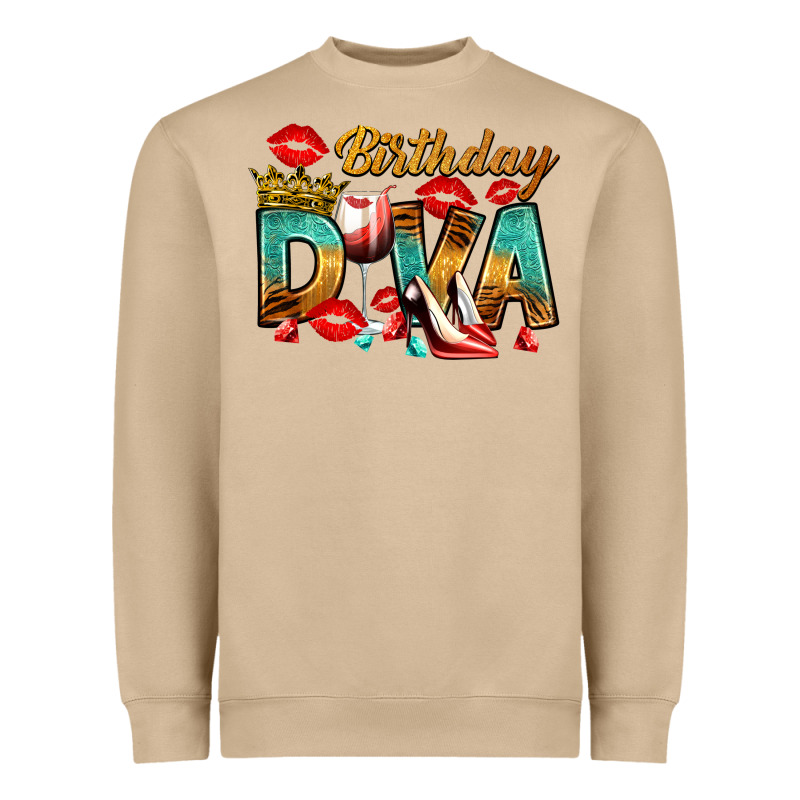 Birthday Diva Heavyweight Sweatshirt by RanaPortraitStore | Teevron