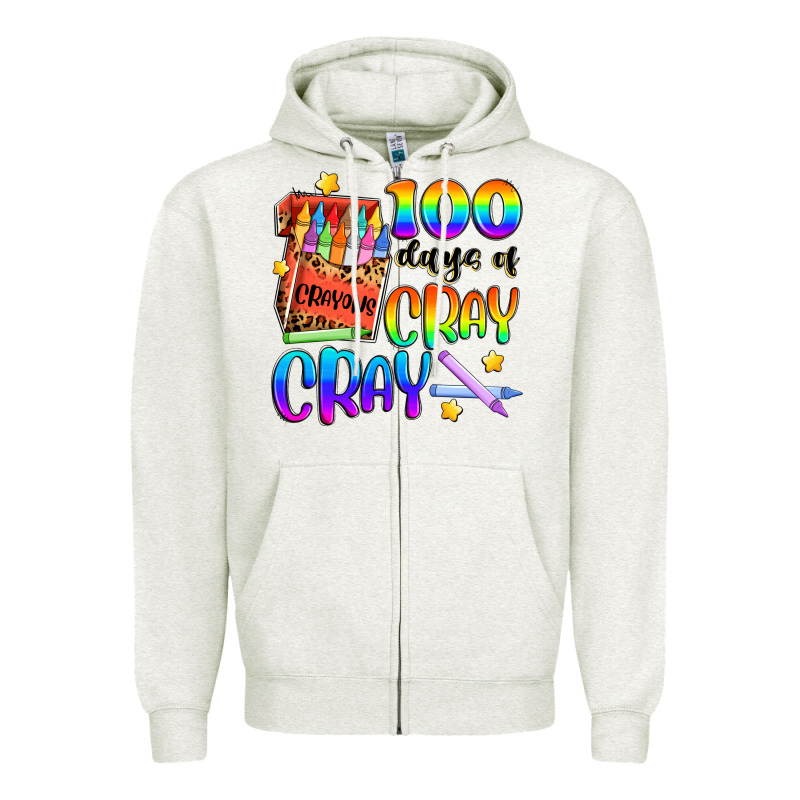 100 Days Of Cray Cray Zipper Hoodie by Artiststas | Teevron