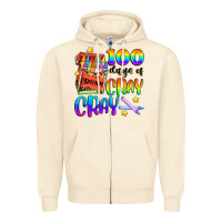 Sandshell 100 days of cray cray Zipper Hoodie - Artiststas