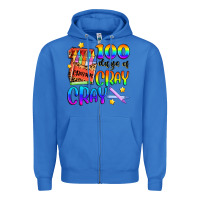 True Royal 100 days of cray cray Zipper Hoodie - Artiststas