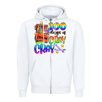 White 100 days of cray cray Zipper Hoodie - Artiststas