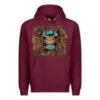 Burgundy class of 2023 tiger Premium Hoodie - NancyCooperArtShop
