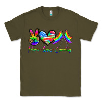 Army Green peace love equality Classic Tee - HRA Design Shop