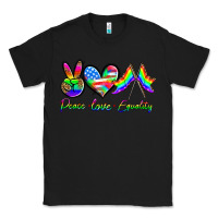 Black peace love equality Classic Tee - HRA Design Shop