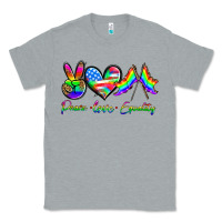 Heather Grey peace love equality Classic Tee - HRA Design Shop