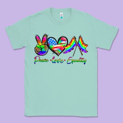 Peace Love Equality Classic Tee Designed By Hra Design Shop