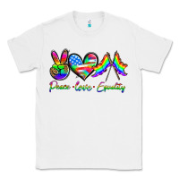 White peace love equality Classic Tee - HRA Design Shop