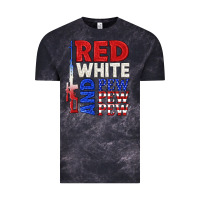 Cloud Black red white and pew pew pew Vintage Tee - texasbilliewilder