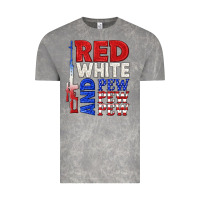 Cloud Rock red white and pew pew pew Vintage Tee - texasbilliewilder