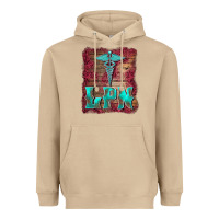 Mushroom licensed practical nurse medical symbol  background Heavyweight Hoodie - BarkalooDesign
