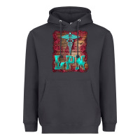 Smoke licensed practical nurse medical symbol  background Heavyweight Hoodie - BarkalooDesign