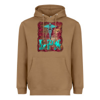 Toasted Coconut licensed practical nurse medical symbol  background Heavyweight Hoodie - BarkalooDesign