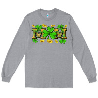 Heather Grey St. patricks day mom Long Sleeve Tee - Neo Western