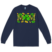 Navy St. patricks day mom Long Sleeve Tee - Neo Western