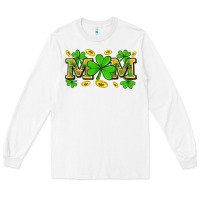 White St. patricks day mom Long Sleeve Tee - Neo Western