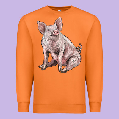 American Yorkshire Pig Premium Sweatshirt Designed By Lillyallendesigns
