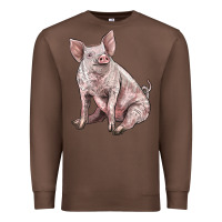 Chestnut american yorkshire pig Premium Sweatshirt - LillyAllenDesigns