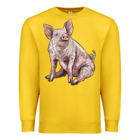 Lemon american yorkshire pig Premium Sweatshirt - LillyAllenDesigns