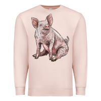 Pale Pink american yorkshire pig Premium Sweatshirt - LillyAllenDesigns
