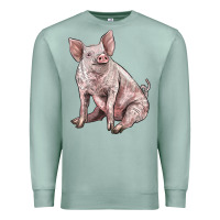 Seafoam american yorkshire pig Premium Sweatshirt - LillyAllenDesigns