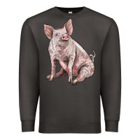 Smoke american yorkshire pig Premium Sweatshirt - LillyAllenDesigns