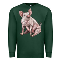 Sports Green american yorkshire pig Premium Sweatshirt - LillyAllenDesigns