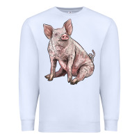 White american yorkshire pig Premium Sweatshirt - LillyAllenDesigns