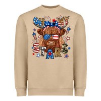 Mushroom oh my stars highland cow Heavyweight Sweatshirt - RanaPortraitStore