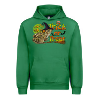 Emerald Trick Or Treat With Frog Urban Hoodie - LillyAllenDesigns