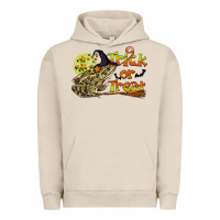 Pigment French Oak Trick Or Treat With Frog Urban Hoodie - LillyAllenDesigns