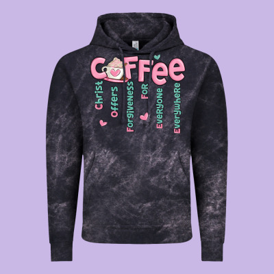 Vintage Hoodie coffee and christ