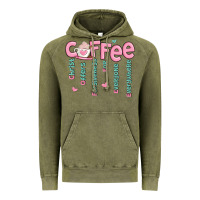 Vintage Olive coffee and christ Vintage Hoodie - MaliasSmallBusiness