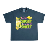 Midnight Navy life is  make it sweet Urban Heavy Tee - texasbilliewilder
