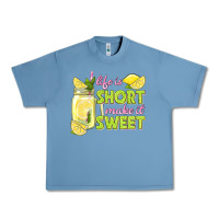 Pebble Blue life is  make it sweet Urban Heavy Tee - texasbilliewilder