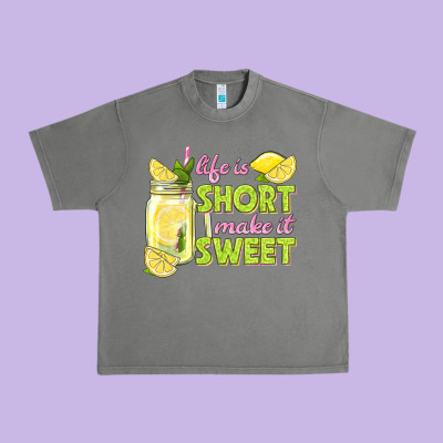 Life Is  Make It Sweet Urban Heavy Tee Designed By Texasbilliewilder