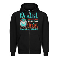Black dentist make great flossophers Zipper Hoodie - JahusDesignShop
