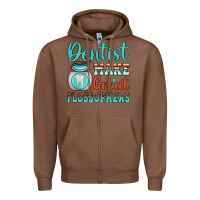 Chestnut dentist make great flossophers Zipper Hoodie - JahusDesignShop