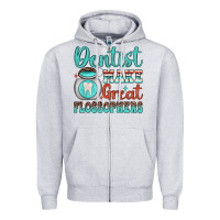Heather Grey dentist make great flossophers Zipper Hoodie - JahusDesignShop