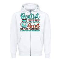 White dentist make great flossophers Zipper Hoodie - JahusDesignShop