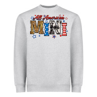 Heather Grey all american mini Heavyweight Sweatshirt - RanaPortraitStore