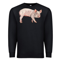 Black american yorkshire pig  baby Premium Sweatshirt - LillyAllenDesigns