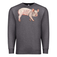 Charcoal Heather american yorkshire pig  baby Premium Sweatshirt - LillyAllenDesigns