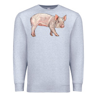 Heather Grey american yorkshire pig  baby Premium Sweatshirt - LillyAllenDesigns