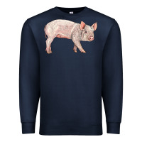 Navy american yorkshire pig  baby Premium Sweatshirt - LillyAllenDesigns