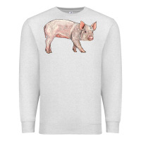 Oatmeal Heather american yorkshire pig  baby Premium Sweatshirt - LillyAllenDesigns