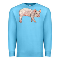 Ocean Blue american yorkshire pig  baby Premium Sweatshirt - LillyAllenDesigns