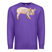 Purple american yorkshire pig  baby Premium Sweatshirt - LillyAllenDesigns